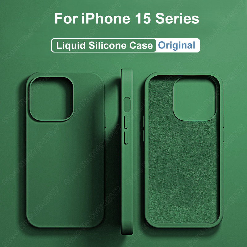 Tech Accessories Iphone - Étuis en Silicone liquide d'origine pour