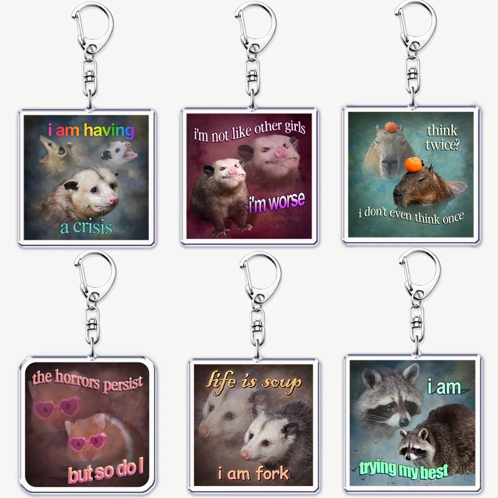 Tech Accessories Bag - Drôle Possum Hamster raton laveur chat