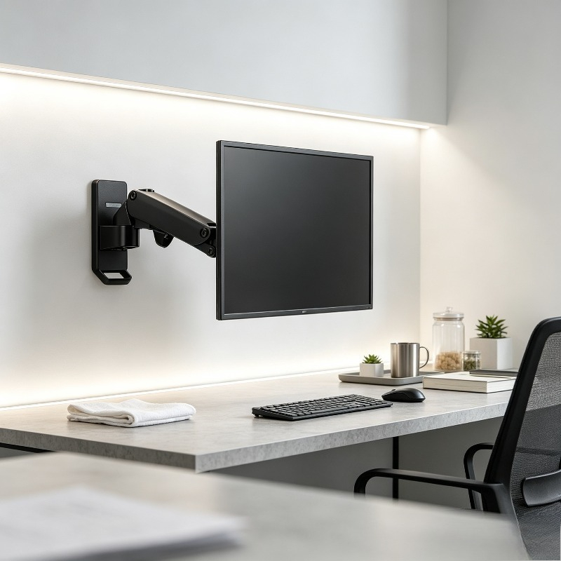 Monitor Arm Single - Support mural pour écran à ressort