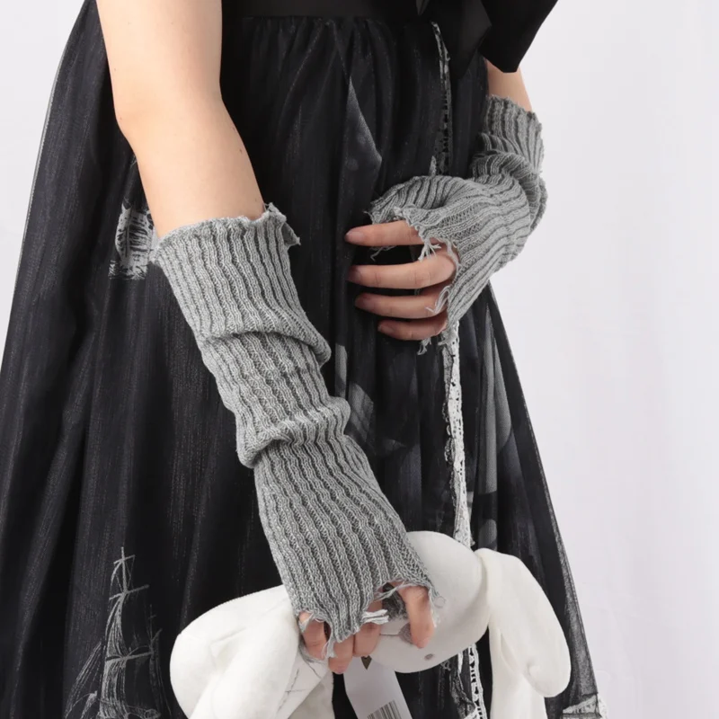 Tech Wear Accessories - Gants unisexes cassés, manchette sans doigts