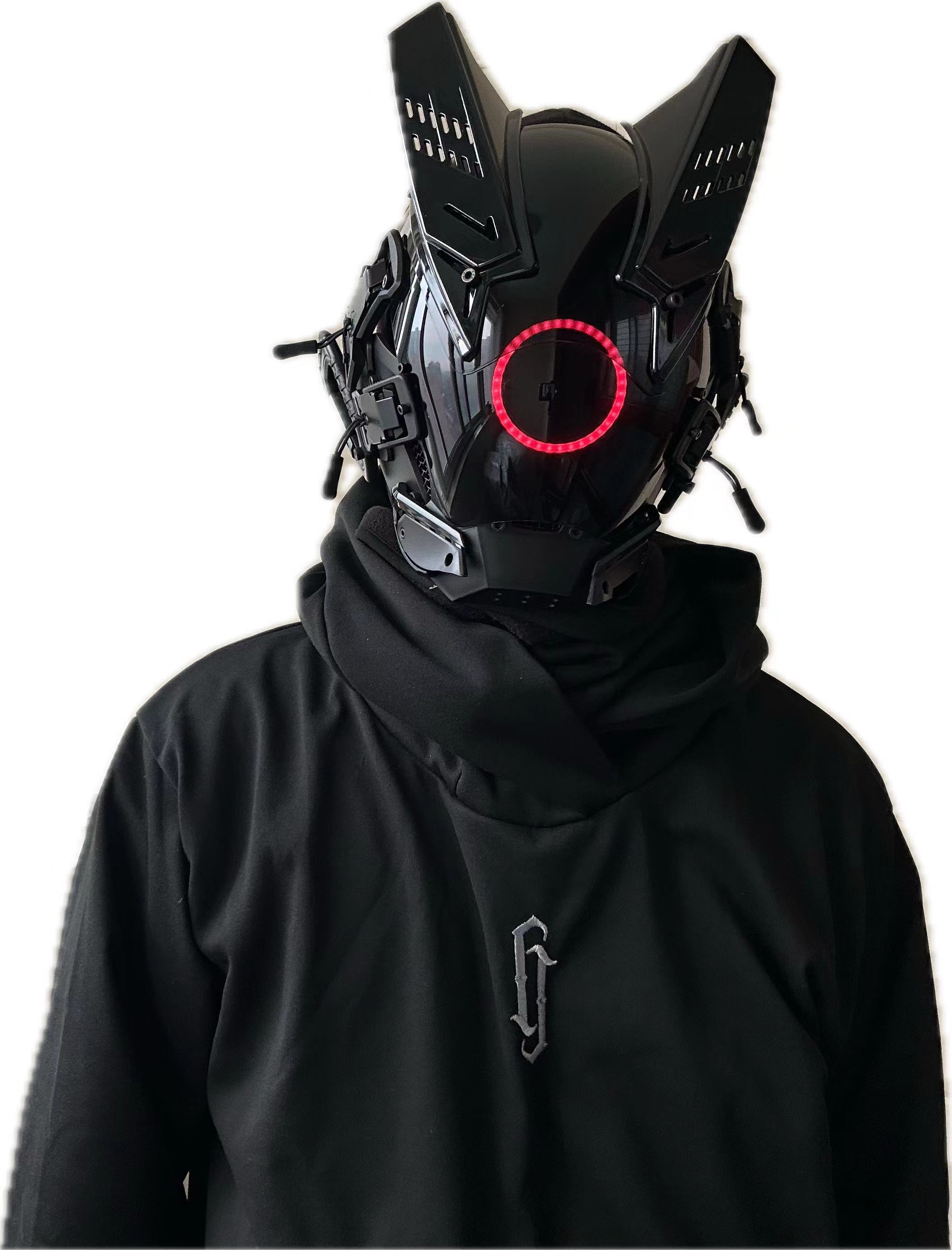 Tech Wear Accessories - Masque LED Cyberpunk pour cosplay, hommes