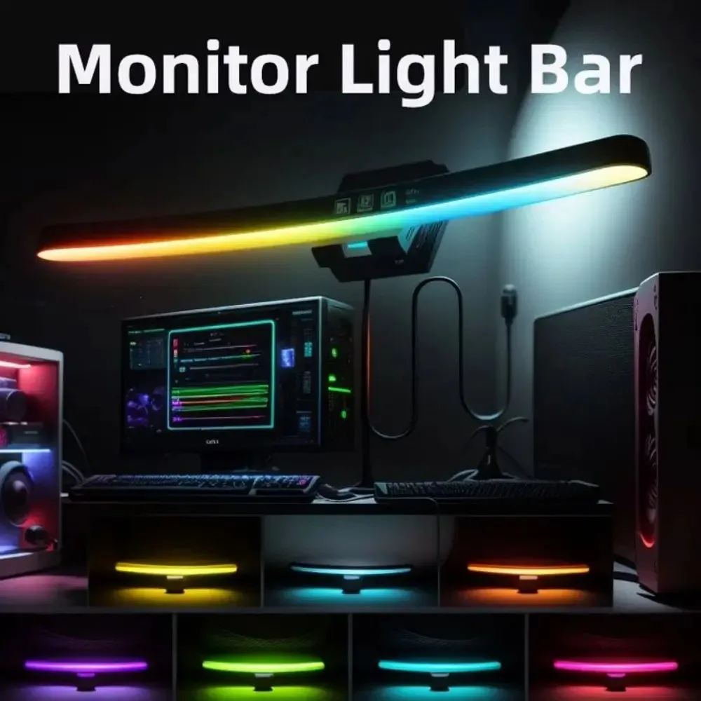 Monitor Light Bar - Barre lumineuse incurvée pour moniteur, 3