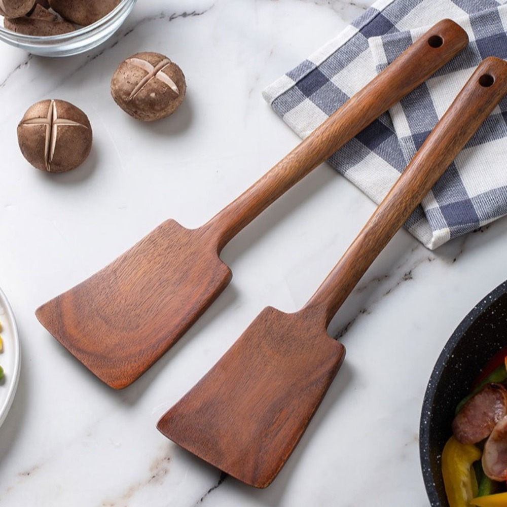 Hi Tech Kitchen Accessories - Spatule de cuisine en bois massif