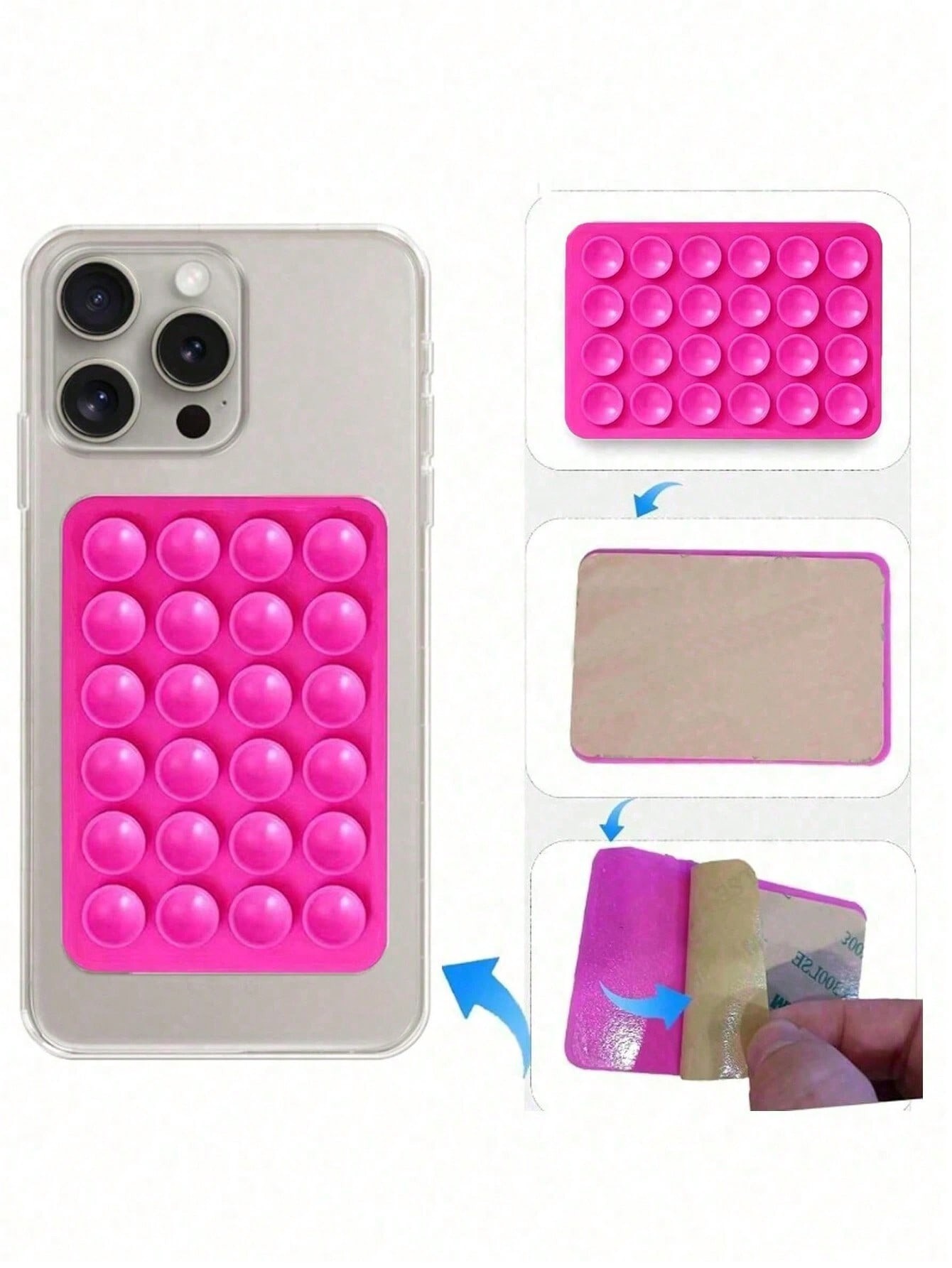 Tech Accessories Iphone - Étui de téléphone carré à ventouse