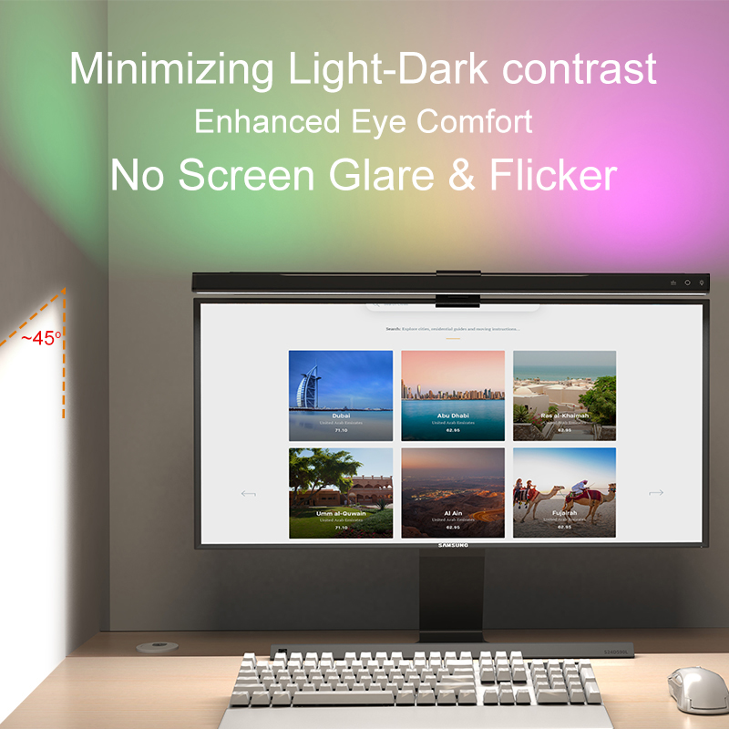 Barre lumineuse RGB 60/80 cm p - Monitor Light Bar avis et prix