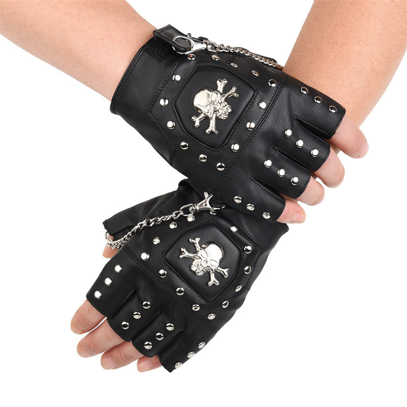 Gants à rivets tête de mort po - Tech Wear Accessories avis et prix