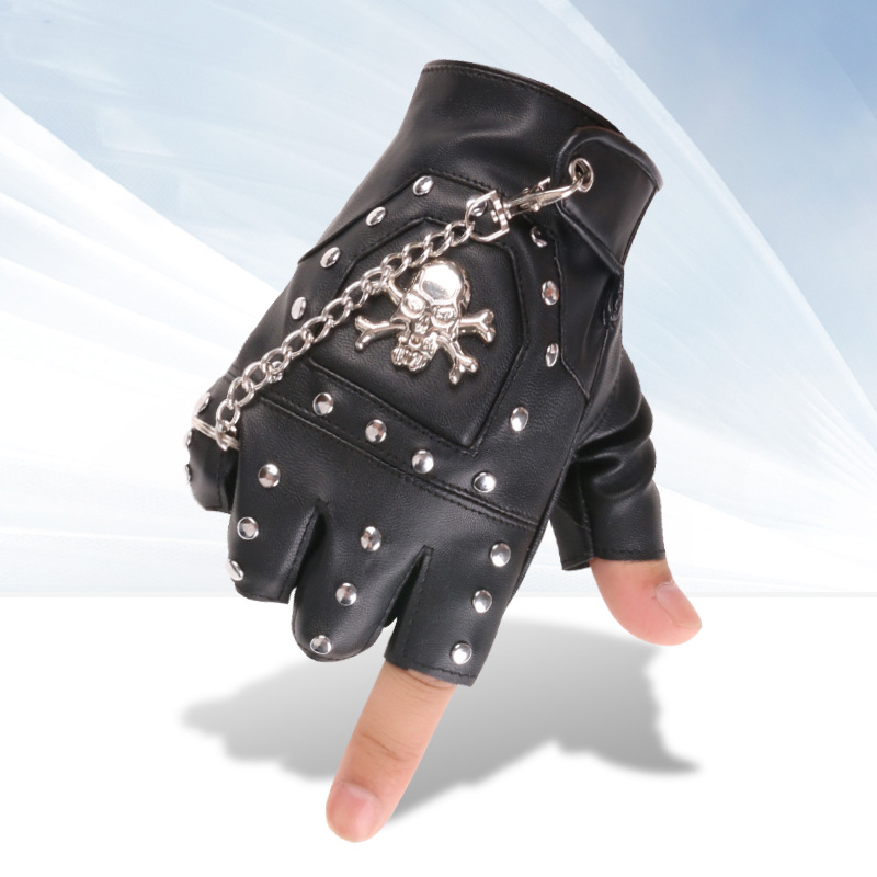 Gants à rivets tête de mort po - Tech Wear Accessories avis et prix