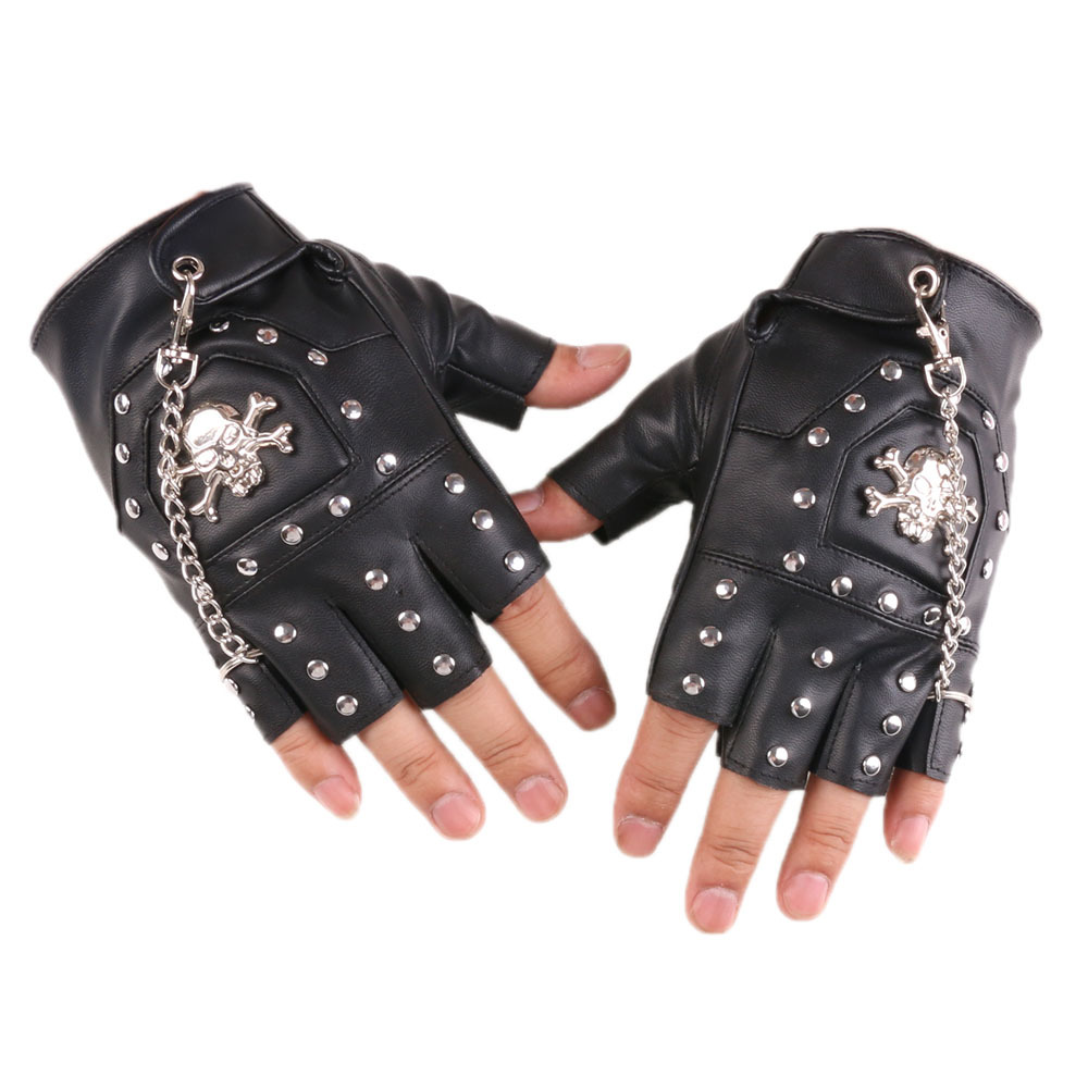 Gants à rivets tête de mort po - Tech Wear Accessories avis et prix