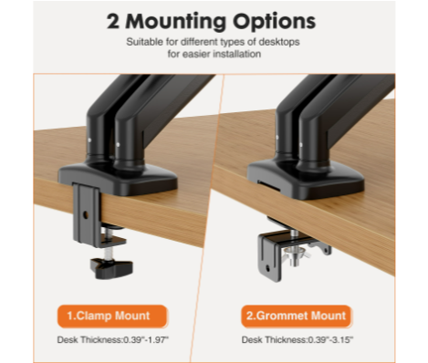 Support double moniteur à bras - Monitor Arm Single avis et prix