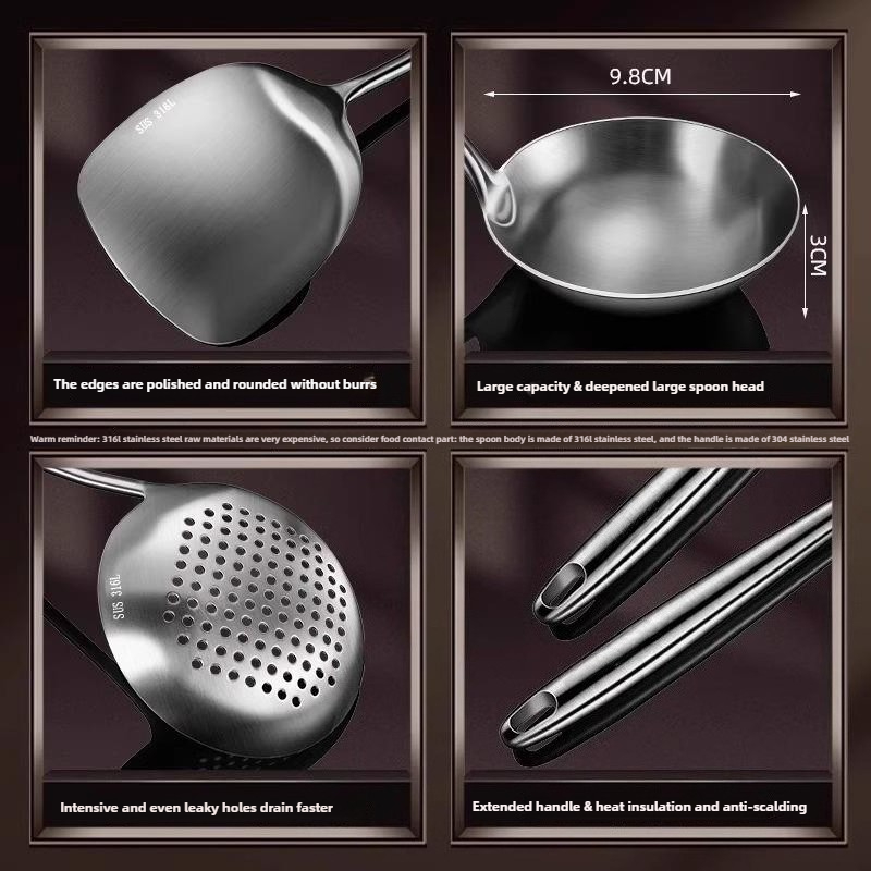 Spatule de cuisine en acier in - Hi Tech Kitchen Accessories avis et prix